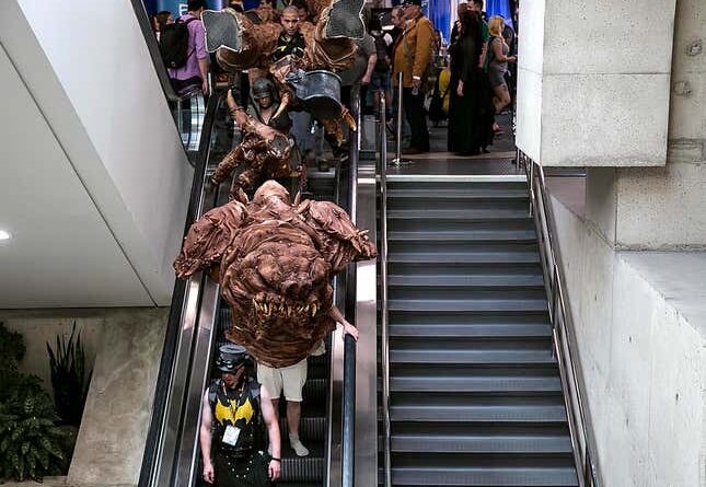 Comic Convention Stairs Go Unused