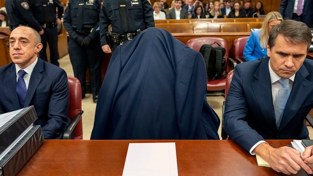 Trump Drapes Jacket Over Head So Nobody Can Tell He’s Sleeping In Court