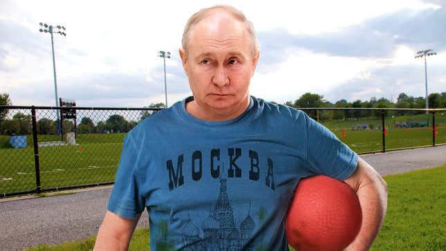 Increasingly Isolated Putin Tries Joining Adult Kickball League