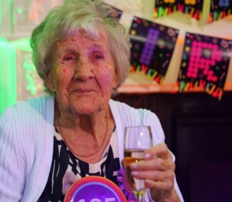 Party-Loving Senior Celebrates 105th Birthday with a DJ and a Rave (LOOK)